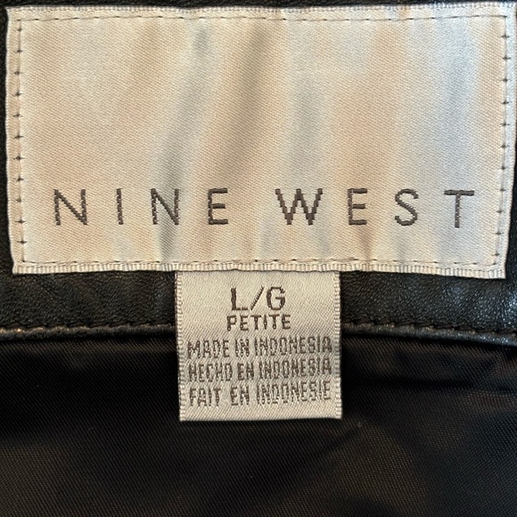 EUC Nine West Leather Black Jacket - Picture 6 of 6